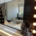Miroir de loge noir