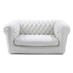 Canapé Chesterfield gonflable blanc