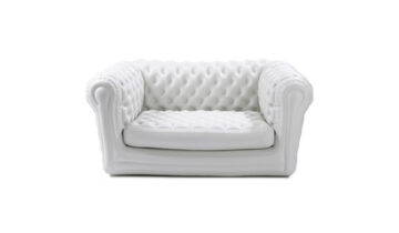 Canapé Chesterfield gonflable blanc