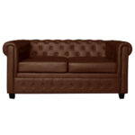 canapé chesterfield marron