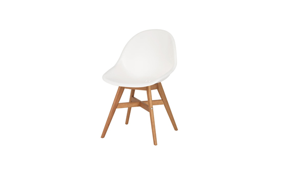 chaise scandinave blanche en bois