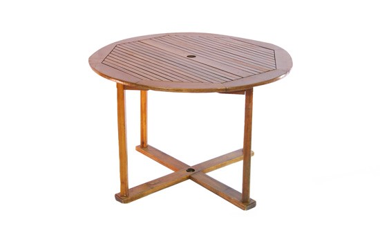 Table teck ronde