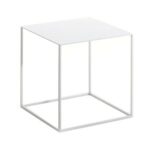 Table basse fer blanc