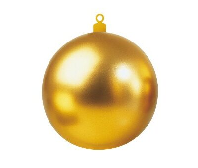 Boule géante de Noël dorée (Ø 60 cm)