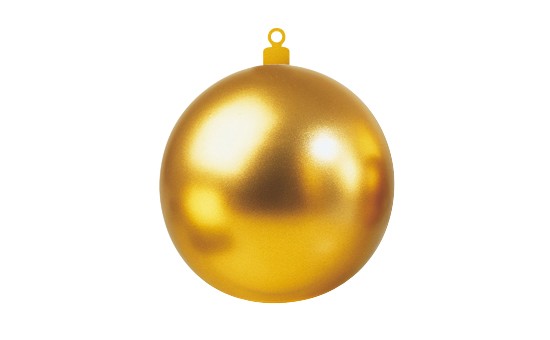Boule géante de Noël dorée (Ø 60 cm)