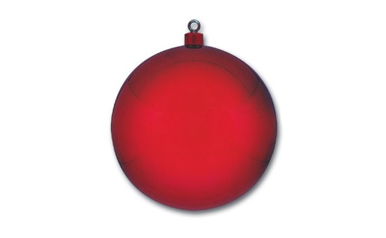 Boule géante de Noël rouge (Ø 65cm)
