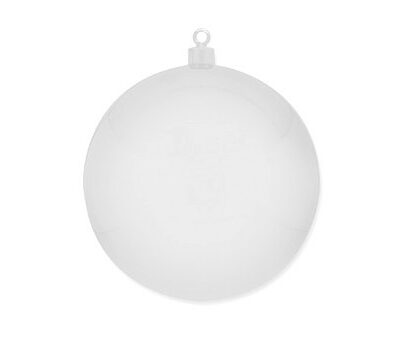 Boule géante de Noël blanche (Ø 60 cm)
