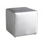 Pouf argenté