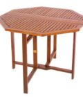 Table teck octogonale 100 pliante