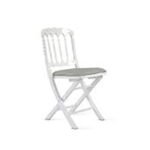 Location de chaise Napoléon III Blanche assise grise