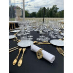 Location de nappe gala noire Ø 280 cm