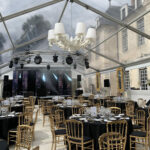 Location de nappe gala noire Ø 280 cm
