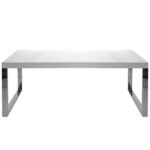 Table pieds chromés