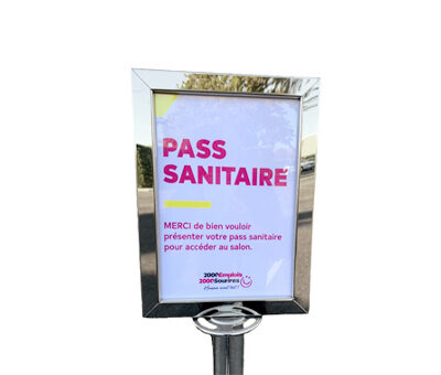 panneau indicateur A4 pour potelet 3