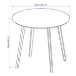 Table bambou ronde