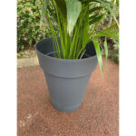 Location de cache-pot rond anthracite