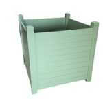 Location de cache-pot vert en bois GM
