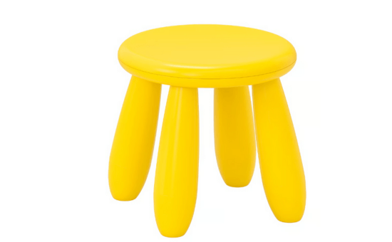 Tabouret enfant jaune